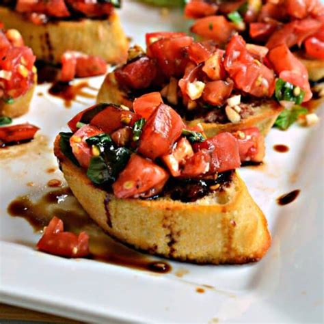 Easy Bruschetta with Balsamic Glaze | Small Town Woman