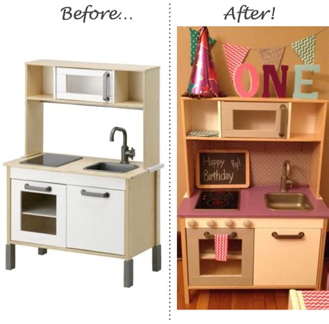 Inspired Whims: Ikea Play Kitchen and Table/Chairs Upcycle | Ikea play kitchen, Play kitchen ...