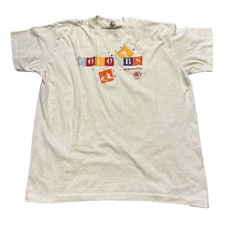 VTG 1984 USC OLYMPIC VILLAGE COLOURS WHITE SPORT TEE … - Gem