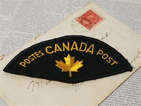 Vintage Postal Canada Post Uniform Applique Patch Unused | Etsy Canada