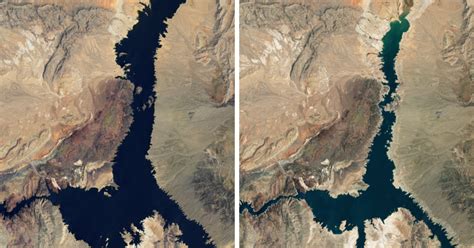 NASA satellite images reveal Lake Mead's dramatic water loss since 2000 ...