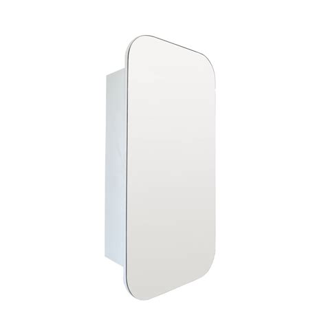 OASIS Rectangle Pencil Edge Mirror Cabinet Matte White 450x900mm - Casa Lusso