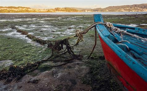 Premium Photo | Old abandoned fishing boats on the shore line