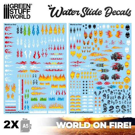 Waterslide Decals - World on Fire | - GSW