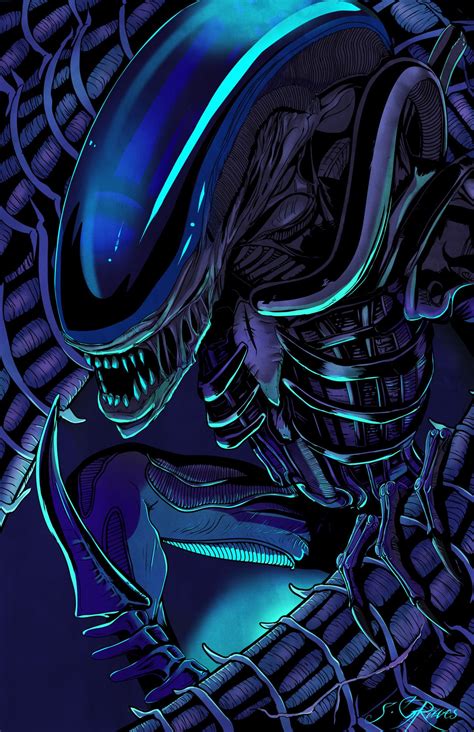 Xenomorph Art Print - Etsy