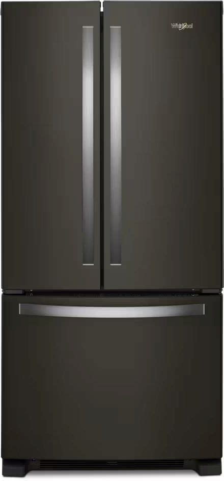 Whirlpool® 33 in. 22.1 Cu. Ft. Fingerprint Resistant Black Stainless Steel Freestanding French ...