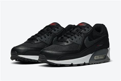 Nike Air Max 90 Black University Red DH4095-001 Release Date - SBD