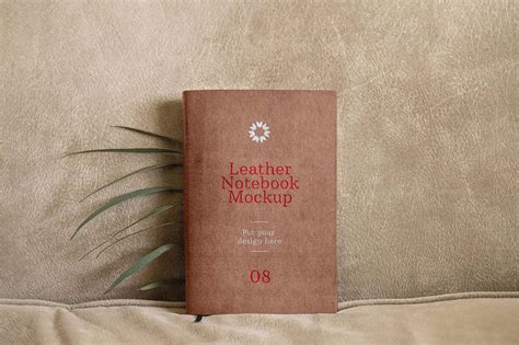 Free Leather Notebook Mockup (PSD)