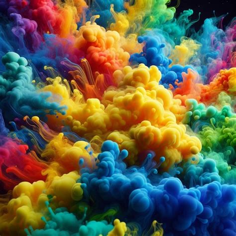 Premium Photo | Olorful Smoke Bomb Wallpaper Rainbow Colorful Smoke Bomb Background