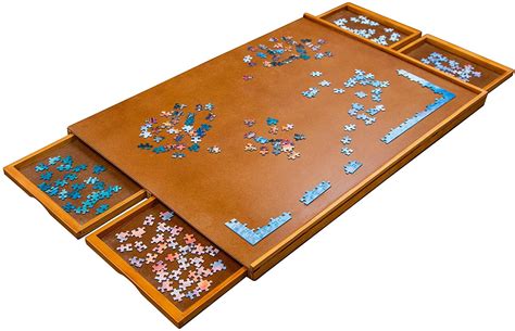 Jumbl 1000 Piece Puzzle Board, 23” x 31” Wooden Jigsaw Puzzle Table & Trays - Walmart.com