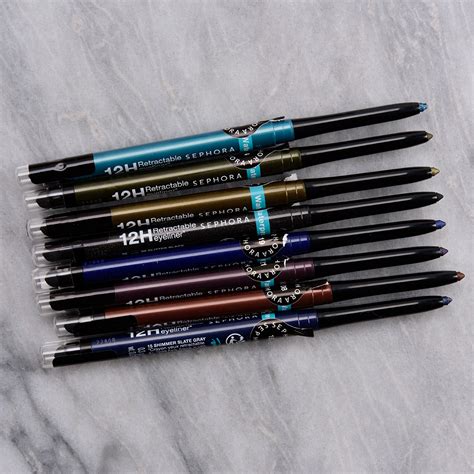 Sephora 12HR Retractable Eyeliner Pencil Swatches