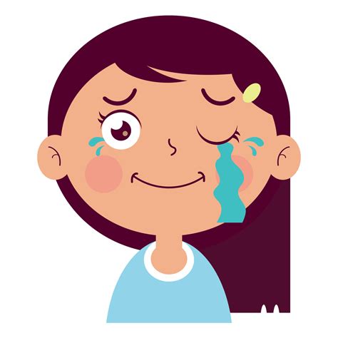 girl crying face cartoon cute 14604131 PNG