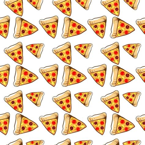 Pizza slices, illustration, vector on white background. 13577636 Vector ...