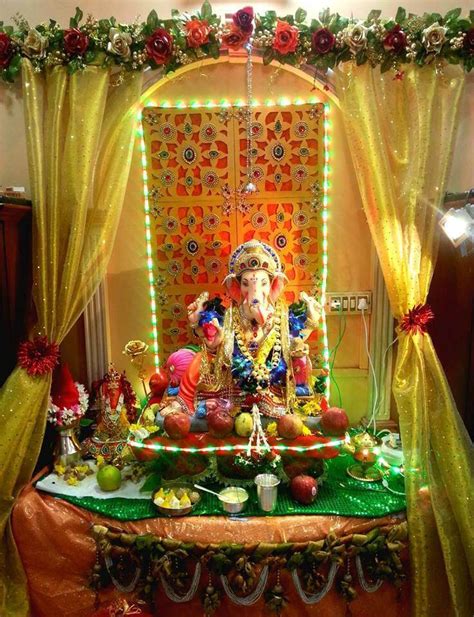 Ganpati Bappa Decoration At Home