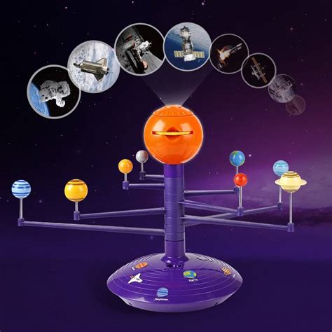 Biziborong DIY Solar System Projector Sound Voice STEAM Kids Toy Astronomy Science Educational ...