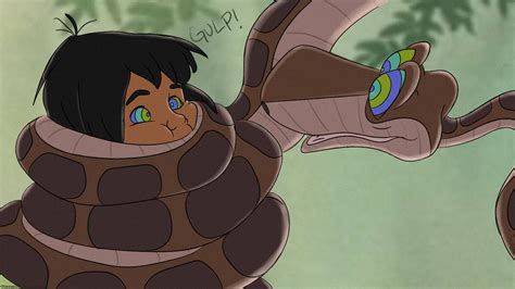 Kaa and Mowgli hypnosis Wallpaper by thiswaslost on DeviantArt