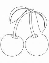 Cherries Coloring Page sketch template