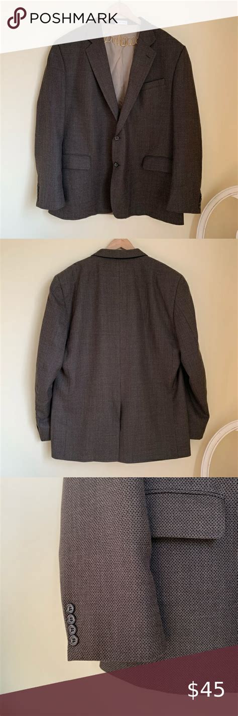 Geoffrey Beene Brown 48L Sports Coat A brown wool blend two button sports coat. EUC. Geoffrey ...