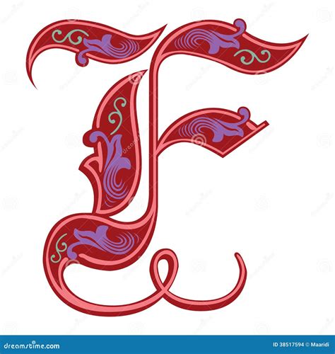 Garnished Gothic Style Font, Letter L Vector Illustration | CartoonDealer.com #38517768