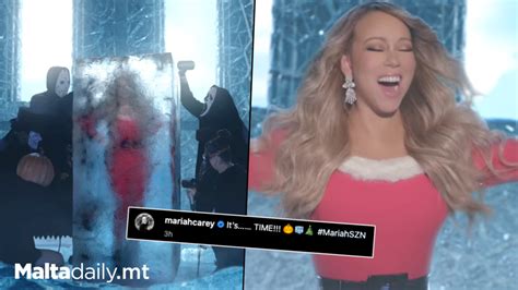 Mariah Carey Brings Defrosting Christmas Meme To Life