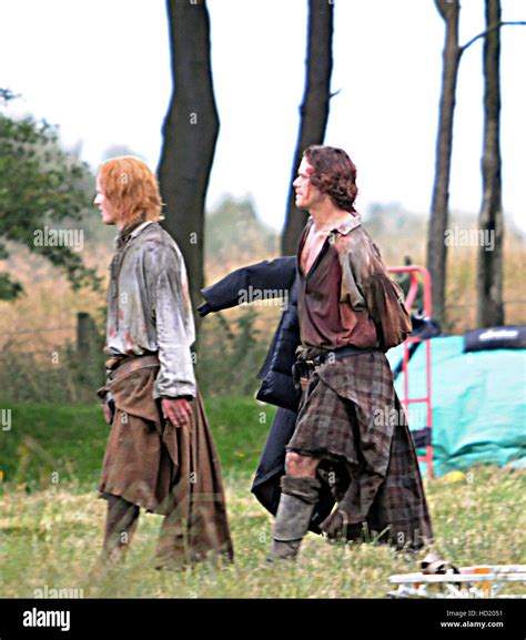 Sam Heughan and cast films Battle of Culloden scenes for 'Outlander ...