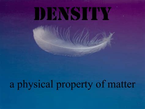 Density