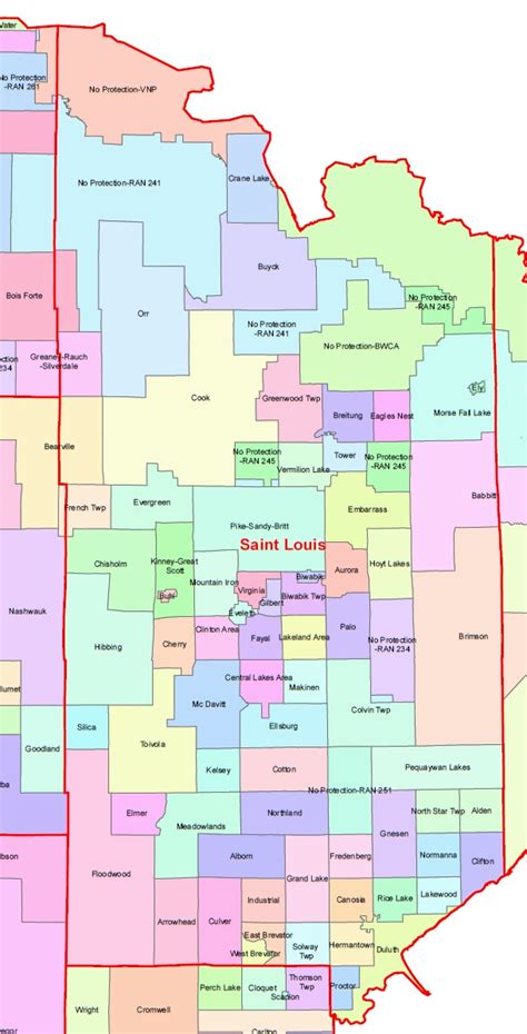 St Louis County District Map Duluth Mn | semashow.com