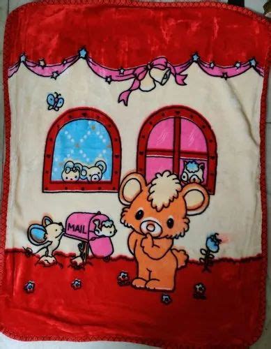 Red Fleece Kids Blanket, Size: 70*85 cm at Rs 220/piece in Delhi | ID: 23885551988