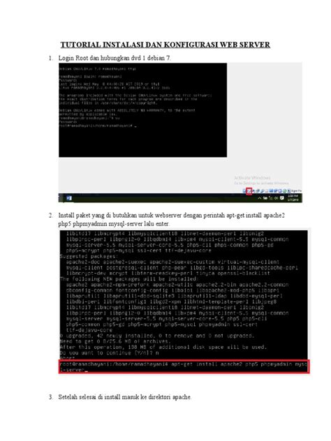 Tutorial Instalasi Dan Konfigurasi Web Server | PDF