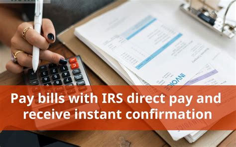 Pay bills with IRS direct pay and receive instant confirmation. | AOTAX.COM