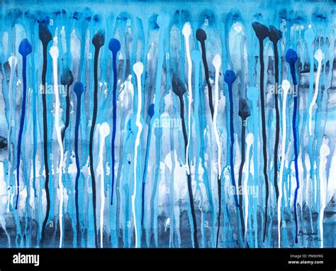 Abstract drip painting in acrylics by Ed Buziak Stock Photo - Alamy