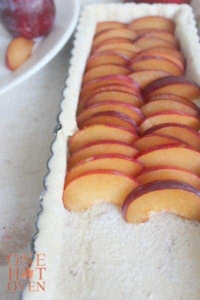 Red Plum Tart with Vanilla Bean - One Hot Oven