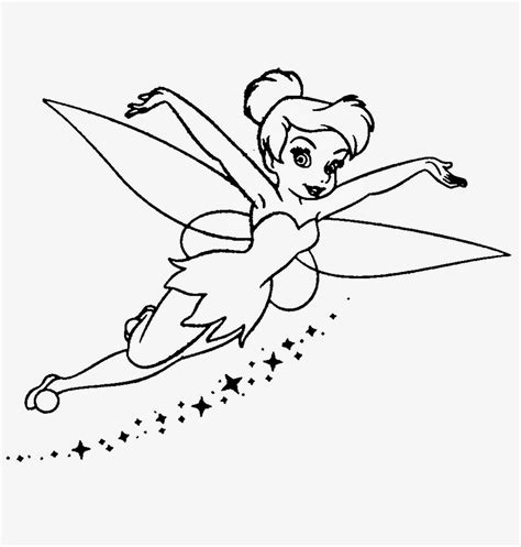 Free Tinkerbell Clipart Black And White, Download Free Tinkerbell ...