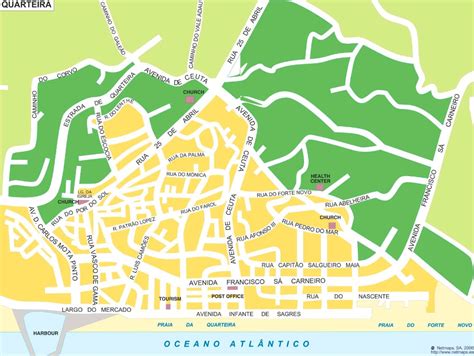 Quarteira tourist map