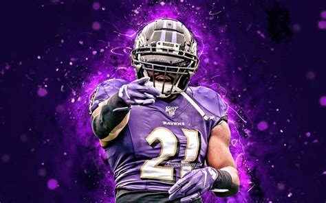 Download wallpapers Mark Ingram Jr, 4k, running back, Baltimore Ravens, american football, NFL ...