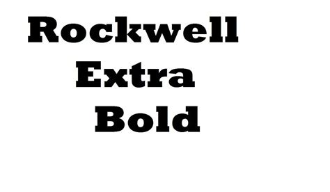 ROCKWELL EXTRA BOLD FONT FAMILY - UpFonts