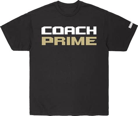 Coach Prime Logo T-Shirt, Black, X-Large | Amazon.com