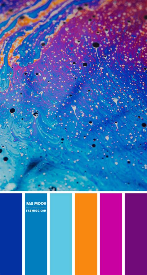 Royal blue, Magenta, Orange and Purple Color Scheme – Color Palette #67 | Color palette bright ...