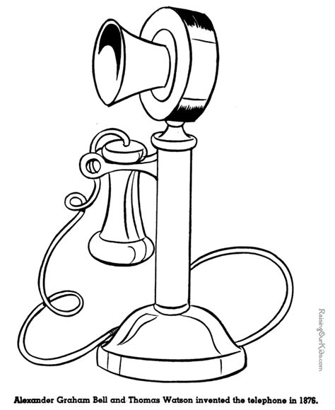 alexander graham bell coloring pages - Google Search | Social Studies | Pinterest | Coloring ...