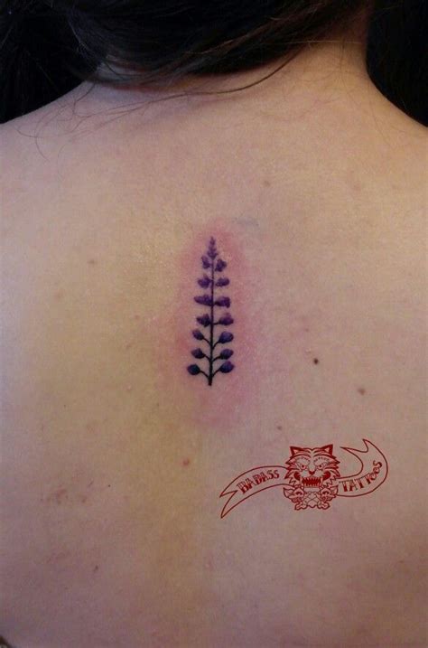 lupine tattoo. I like that it's little!