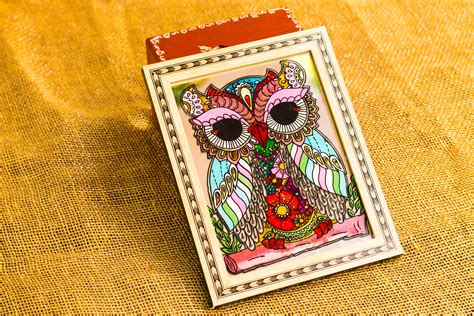 Free Images : pattern, frame, owl, art, crafts, design, fashion accessory, bling bling 4272x2848 ...