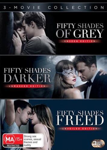 Fifty Shades Of Grey + Darker + Freed Trilogy | DVD Region 4 | Brand New | 50 | eBay