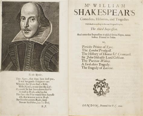 SHAKESPEARE, William. Comedies, Histories, and Tragedies. Published ...