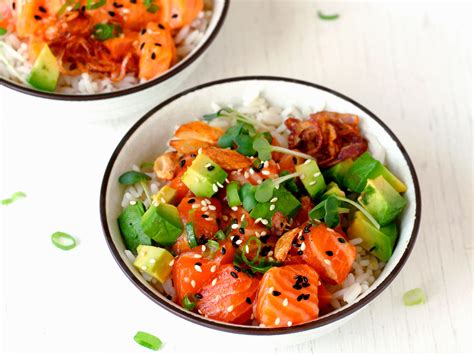 Salmon Avocado Poké Bowl recipe | Eat Smarter USA