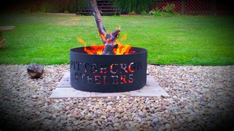 Pittsburgh Steelers fire pit. Hot blazing fire | Fire pit, Outdoor ...