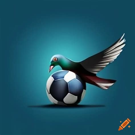 Unique soccer team logo with a pigeon inspiration on Craiyon