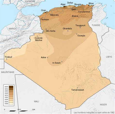 6- French Algeria evolution 1830-1962; carte chronologique de la ...