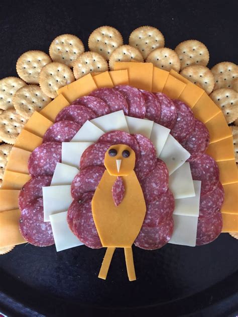 Thanksgiving Turkey-Shaped Cheese Platter Appetizer Recipe – Melanie Cooks