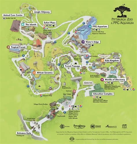 Pittsburgh Zoo & PPG Aquarium Map and Brochure (2024 - 2019 ...