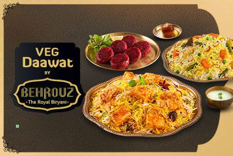 Order Veg Daawat by Behrouz Royal Biryani Near Me in Hampankatta